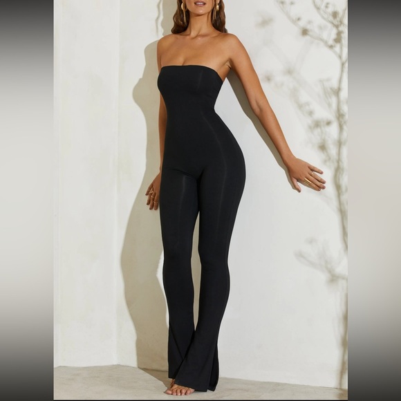 Oh Polly Pants - OH Polly Strapless flare jumpsuit